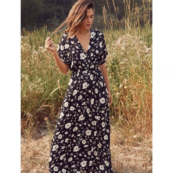 Christy Dawn Lottie night cosmo floral print maxi dress - Picture 1 of 10
